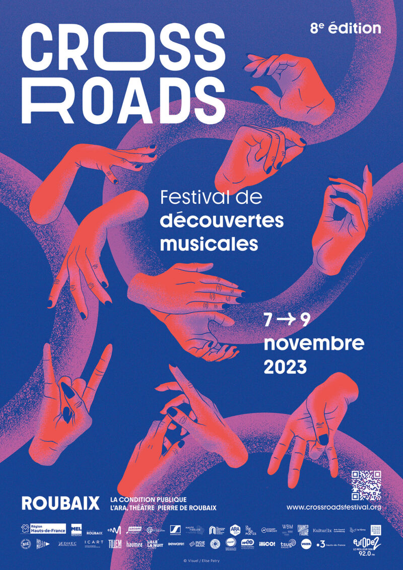 Affiche de la 8ème édition du Crossroads Festival à Roubaix
